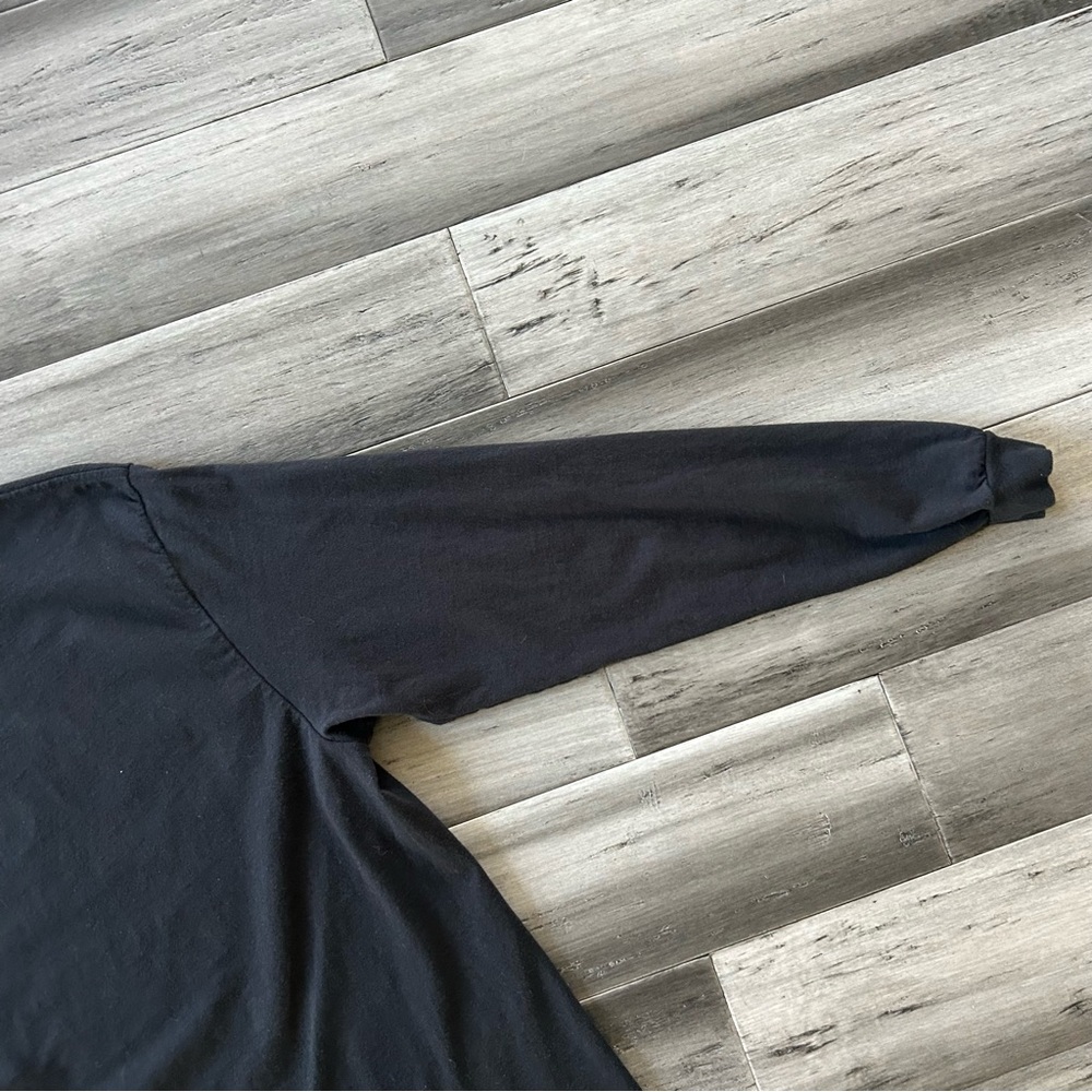 💸 5/20 Cherokee Long Sleeve Longline Black T-Shirt Oversized Tee Unisex - Picture 10 of 10